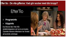 Jag i Tv 4 i TV program Efter tio med Malou von Sieverts